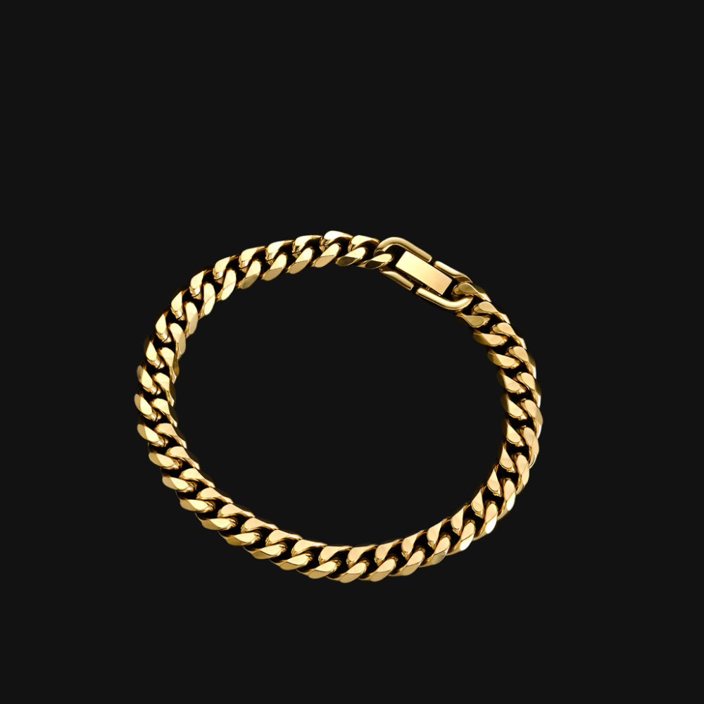 8MM GOLD CUBAN BRACELET