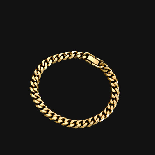 8MM GOLD CUBAN BRACELET