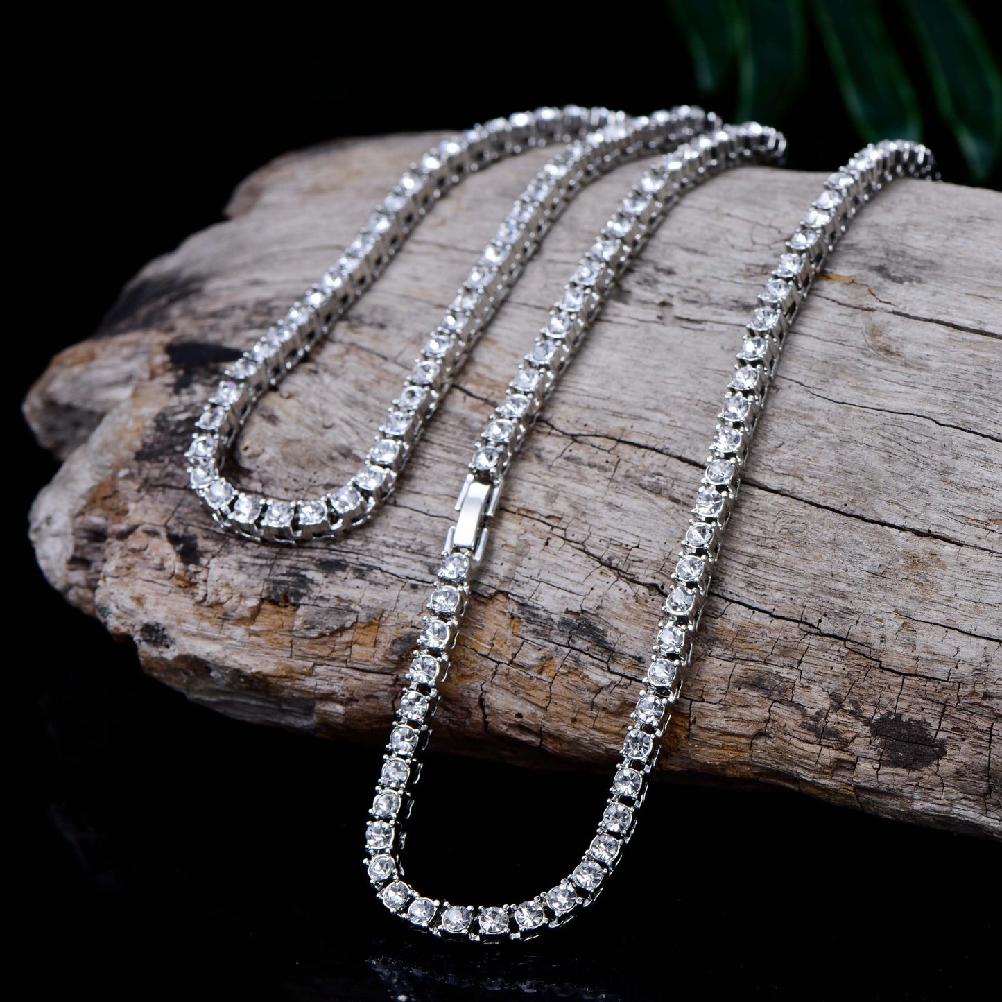 4MM SILVER ICE TENNIS CHAIN