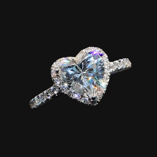 CRYSTAL HEART RING