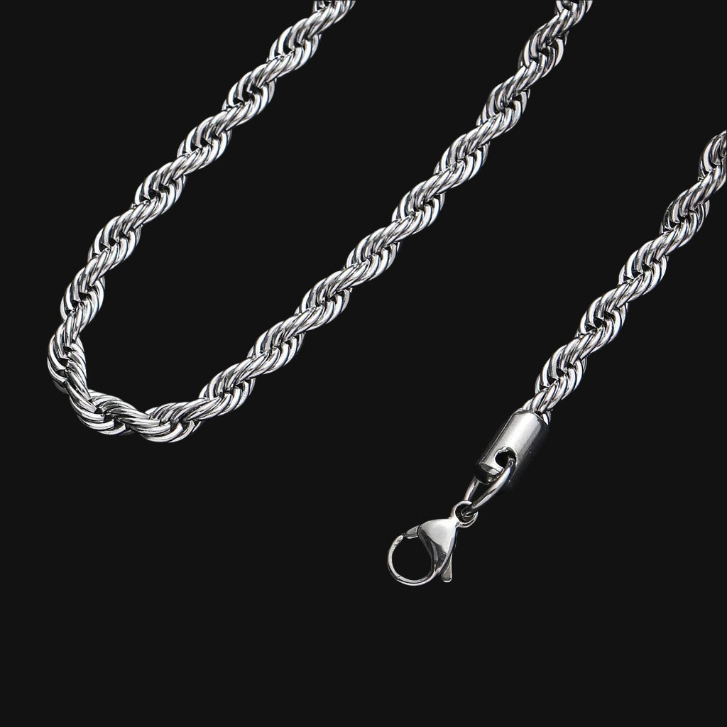 SILVER ROPE CHAIN