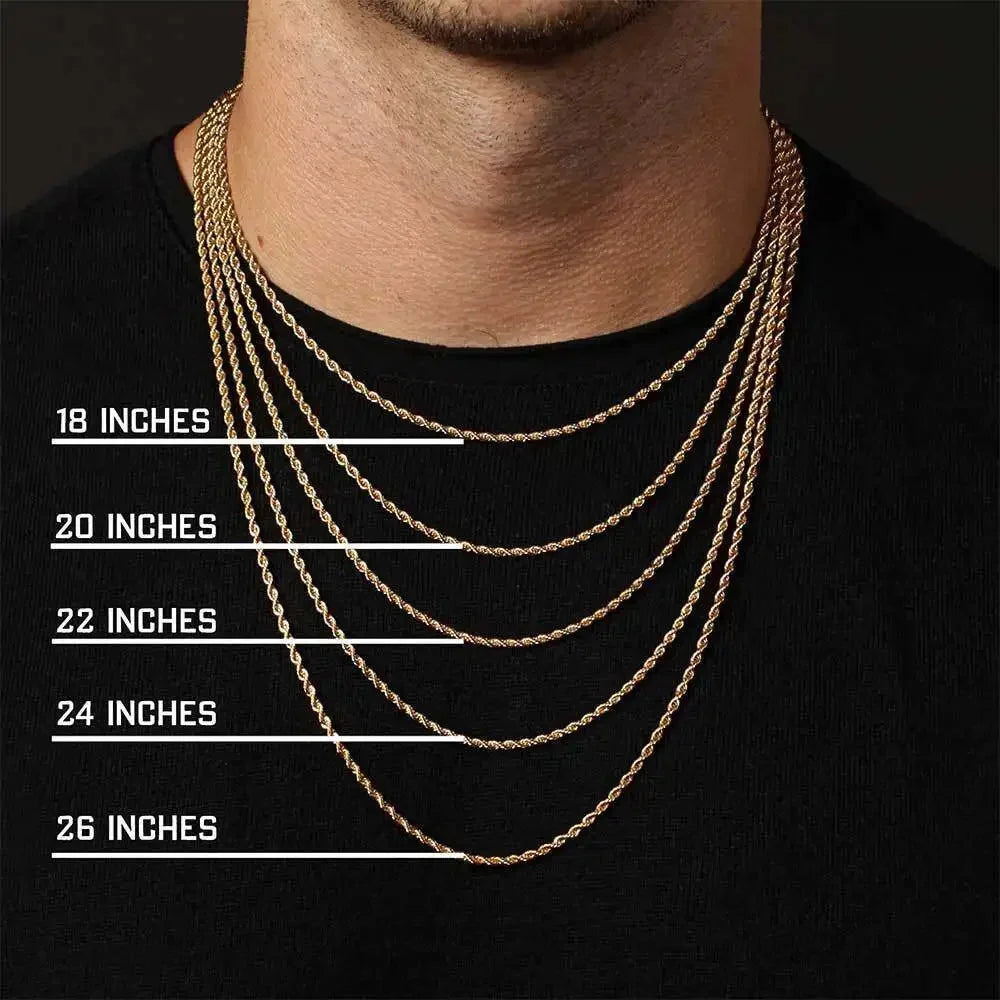 SILVER ROPE CHAIN