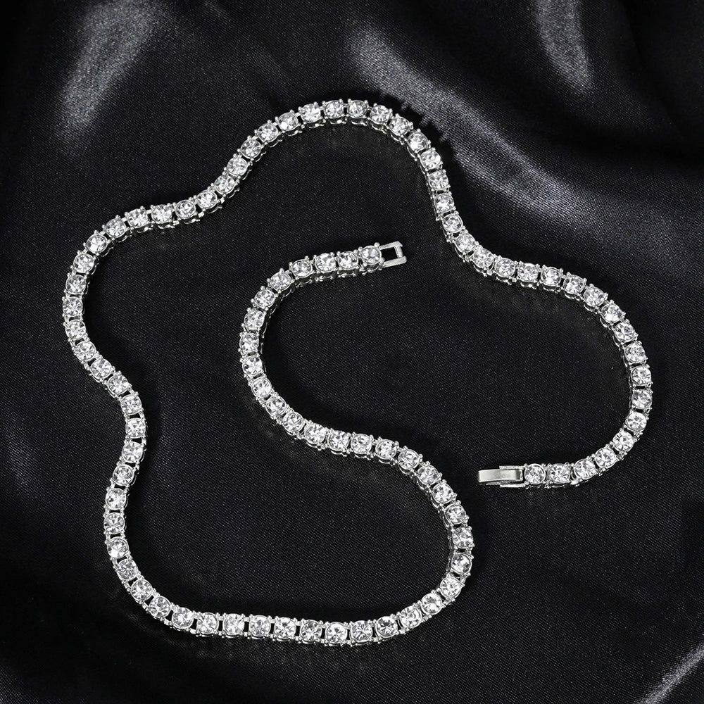 4MM SILVER ICE TENNIS BRACELET