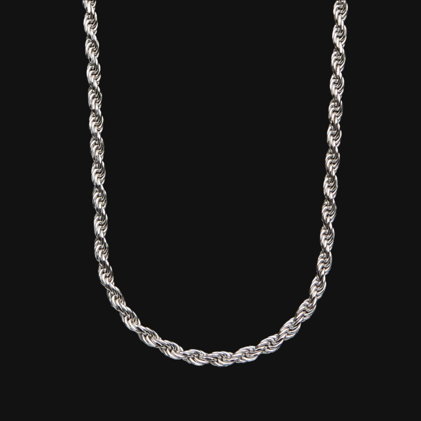 SILVER ROPE CHAIN