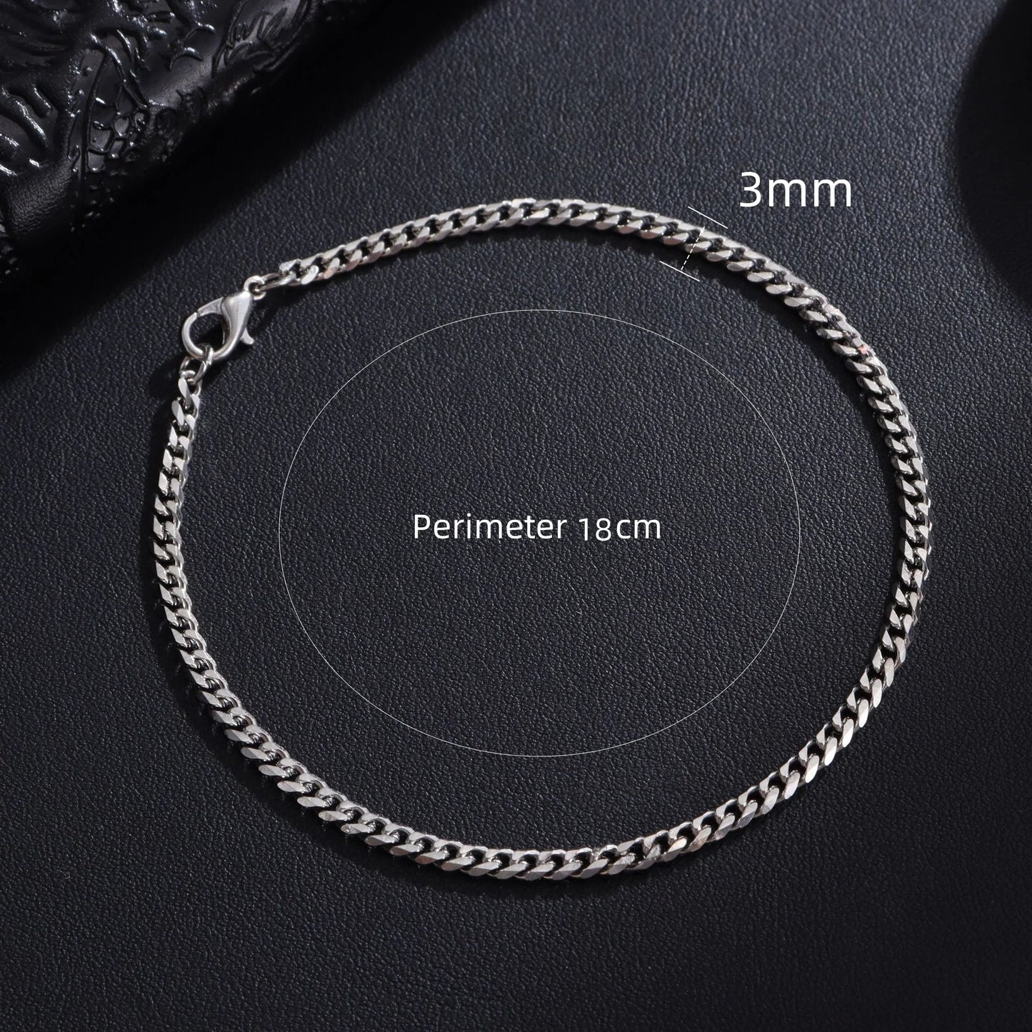 SILVER CUBAN BRACELET