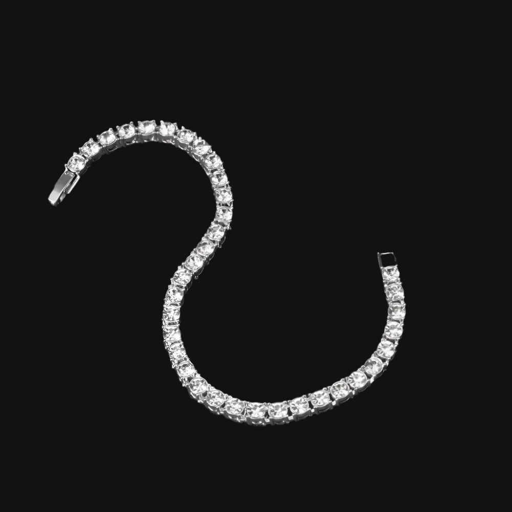 4MM SILVER ICE TENNIS BRACELET