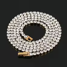 4MM GOLD ICE TENNIS CHAIN